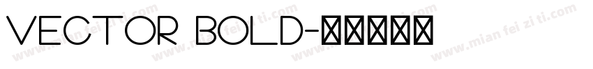 VECTOR BOLD字体转换